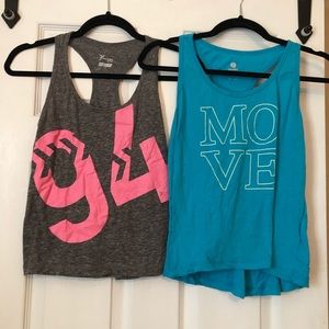 Two old navy women’s workout shirts